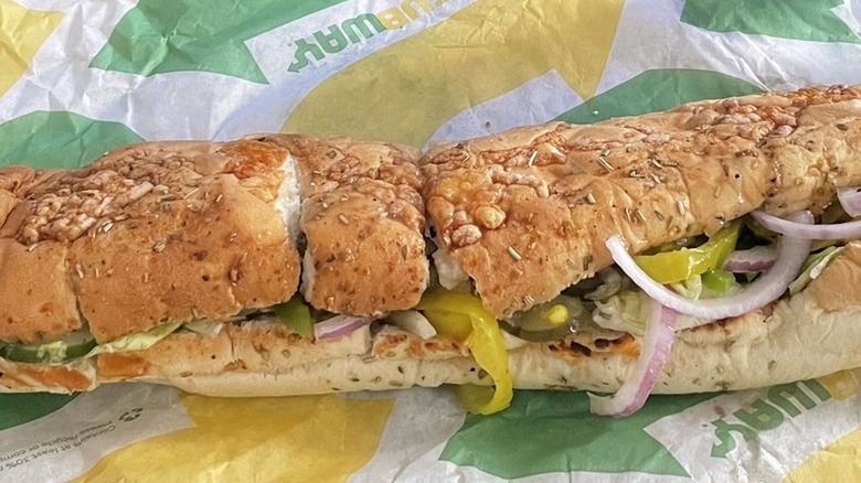 subway veggie delite sandwich