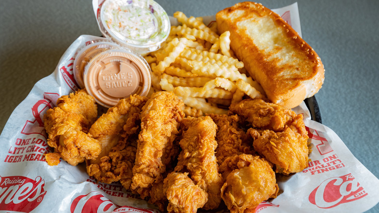 Raising Cane's chicken tenders meal