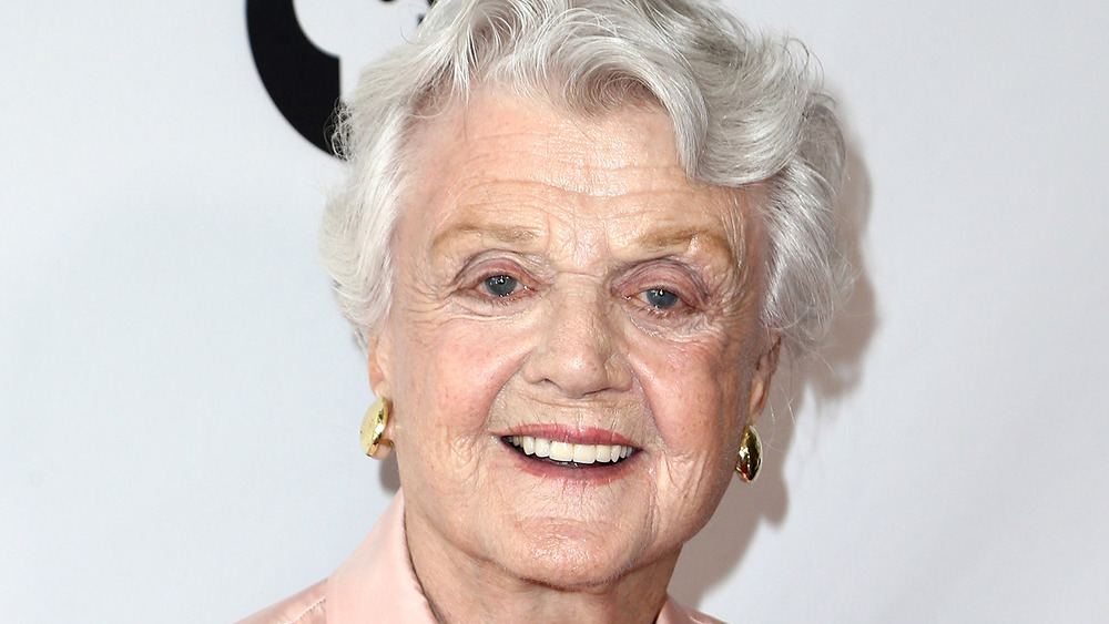 Angela Lansbury smiling at event