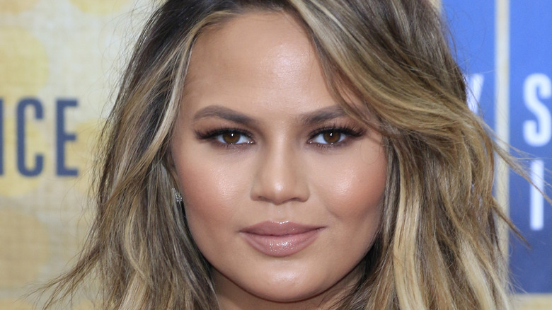 Chrissy Teigen on red carpet