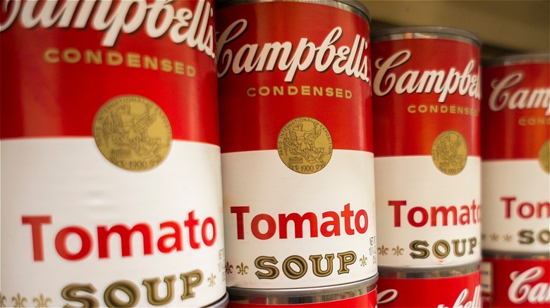 Campbell's tomato soup cans