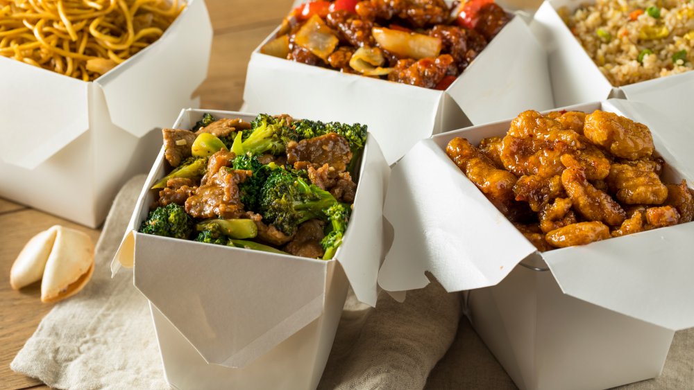 Chinese takeout boxes