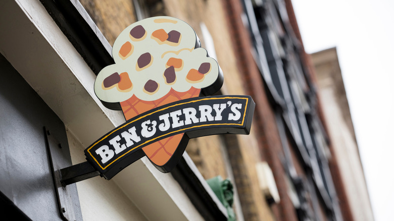 Ben & Jerry's sign