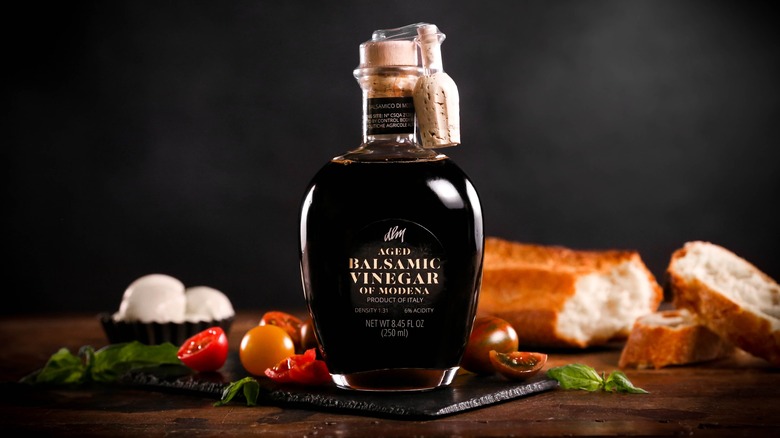 bottle of balsamic vinegar from modena