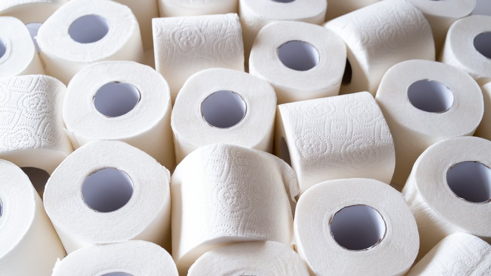 Rolls of toilet paper