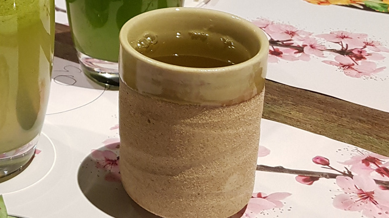 Green tea mug 