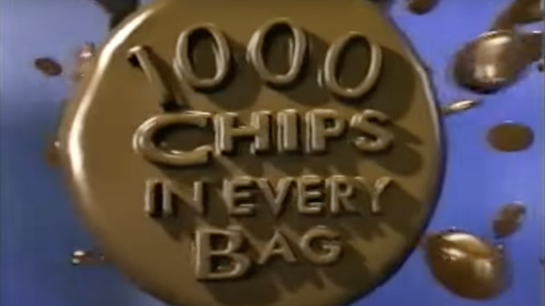 Chips Ahoy! ad stating "1,000 chips in every bag"