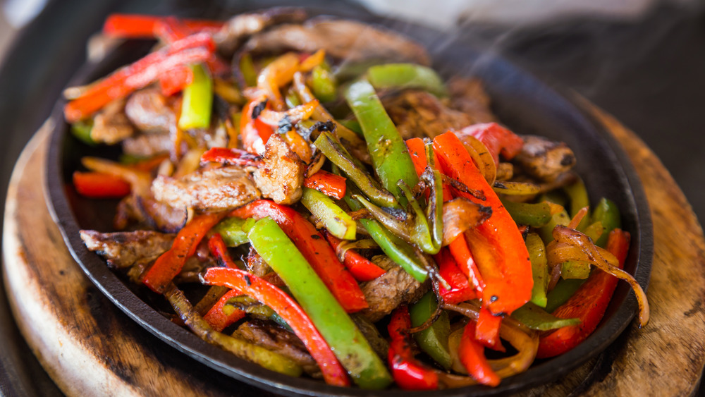 Steak fajitas