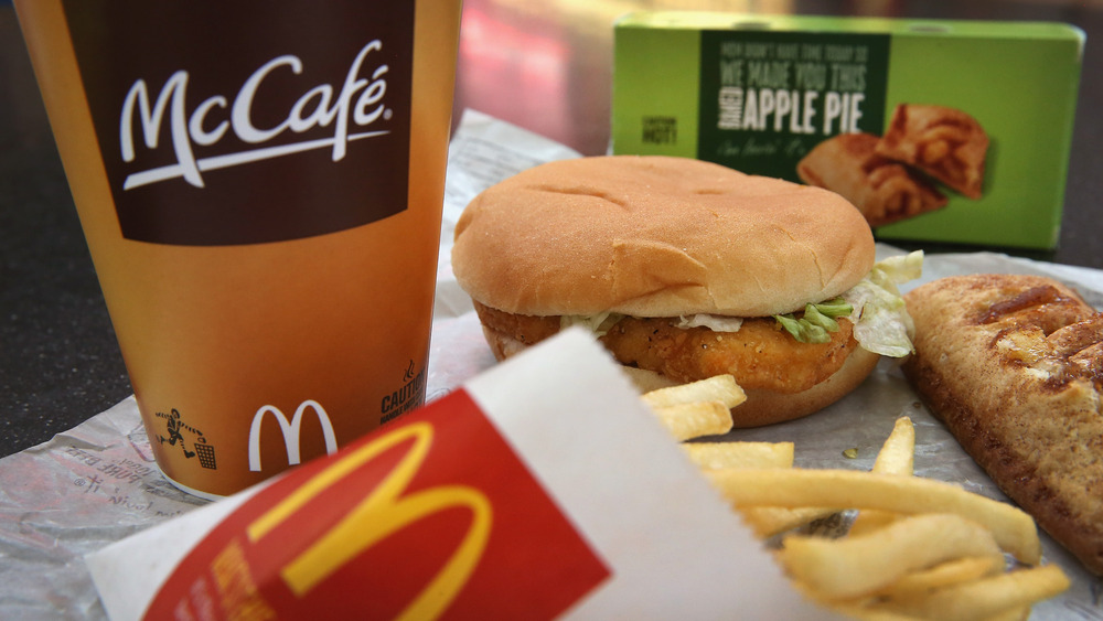 McDonald's chicken sandwich meal