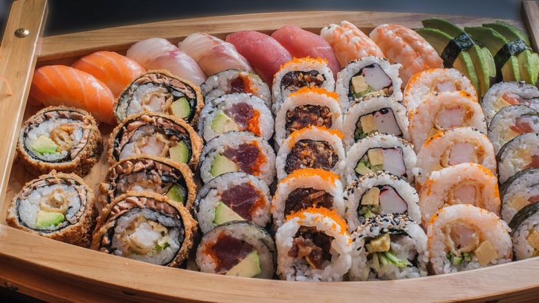 plate of sushi