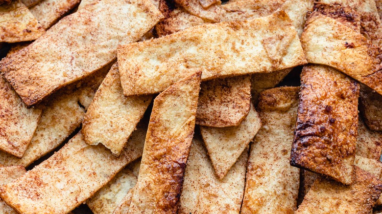 cinnamon sugar tortilla chips