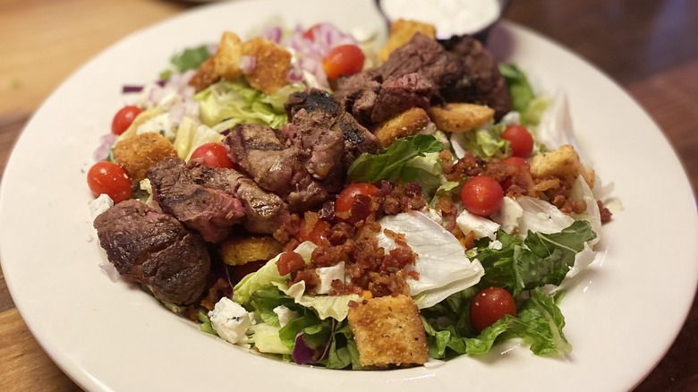 Texas Roadhouse salad on plate