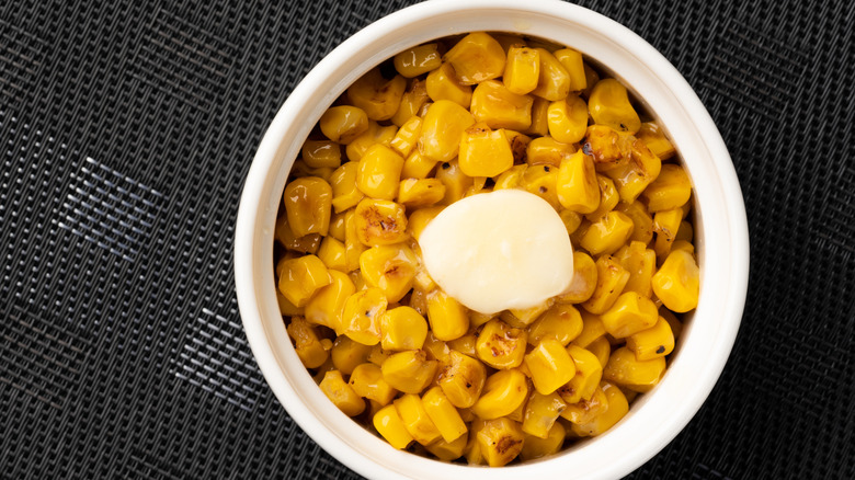 bowl of buttered corn