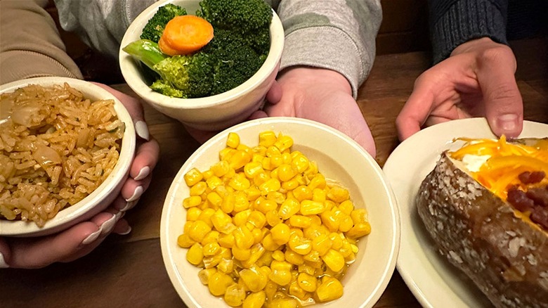 Selection of Texas Roadhouse sides