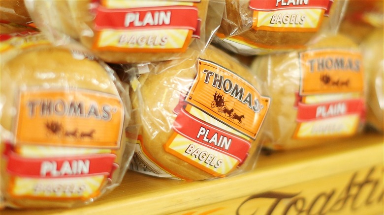 Thomas' Bagels on shelf