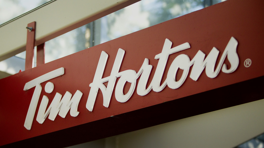 Tim Hortons sign