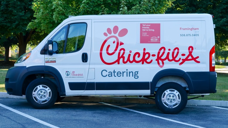 Chick-fil-A catering van