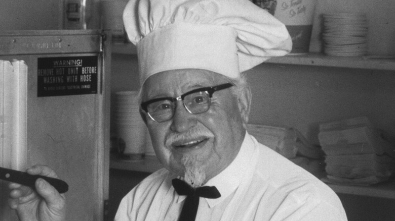 Smiling original Colonel Sanders