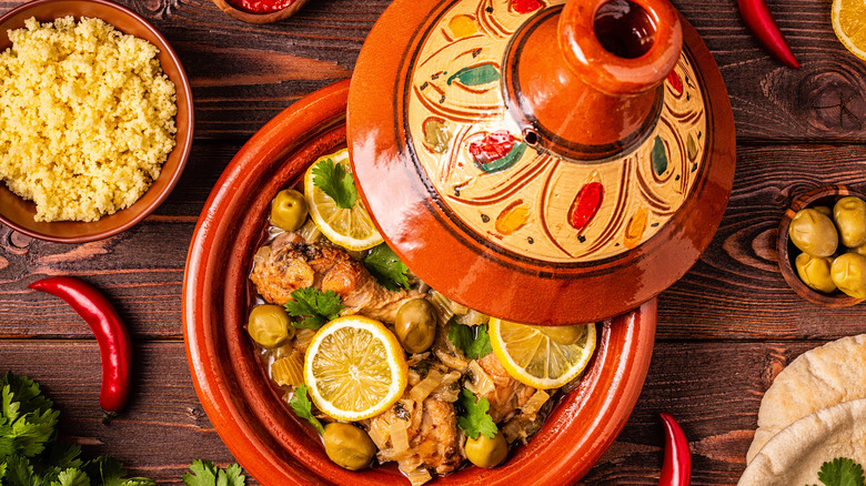 Moroccan chicken tagine