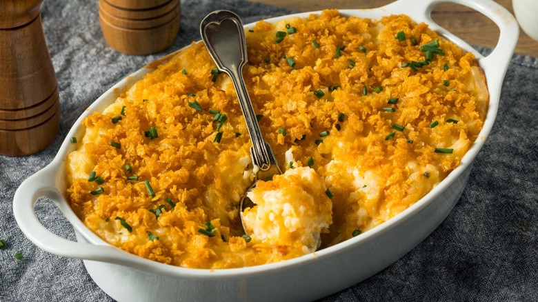 spoon in funeral potatoes