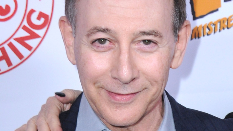 Paul Reubens smiled at event