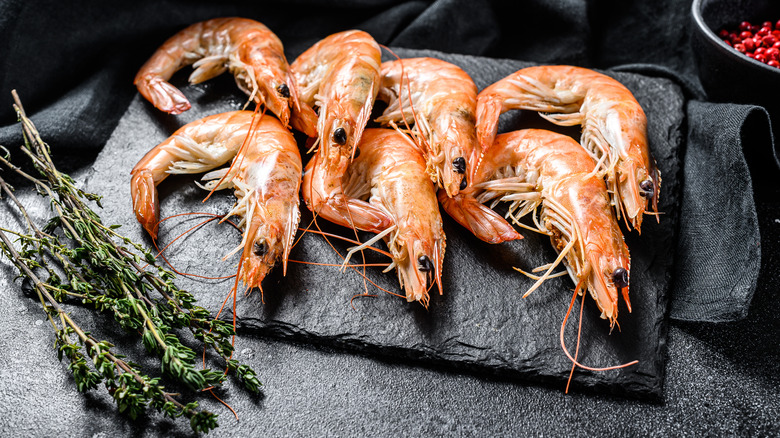 Plated langostino