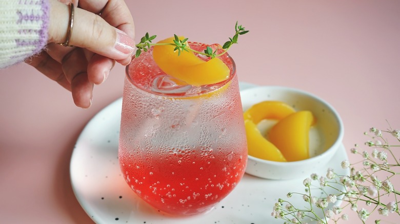delicate punch garnish