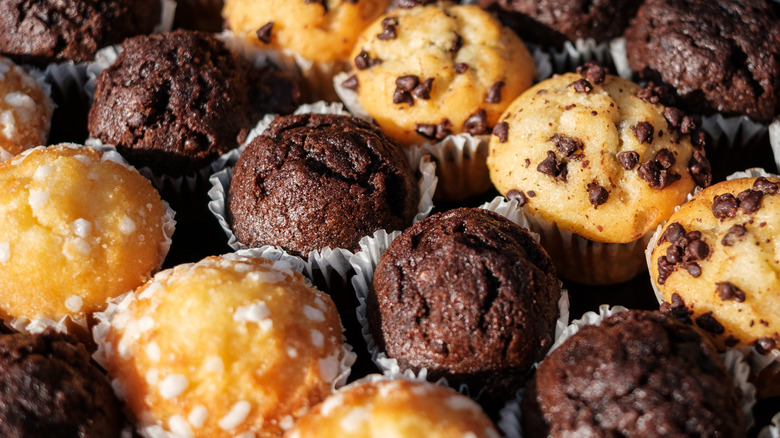 A variety of muffins