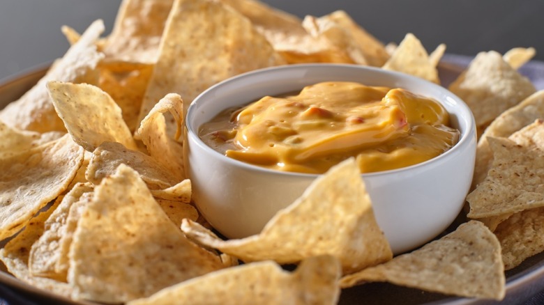 Queso Dip with chips