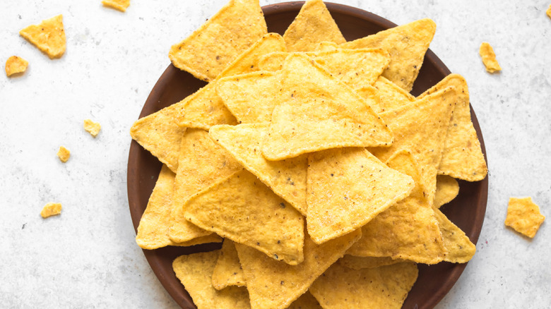 Tortilla chips in bowl