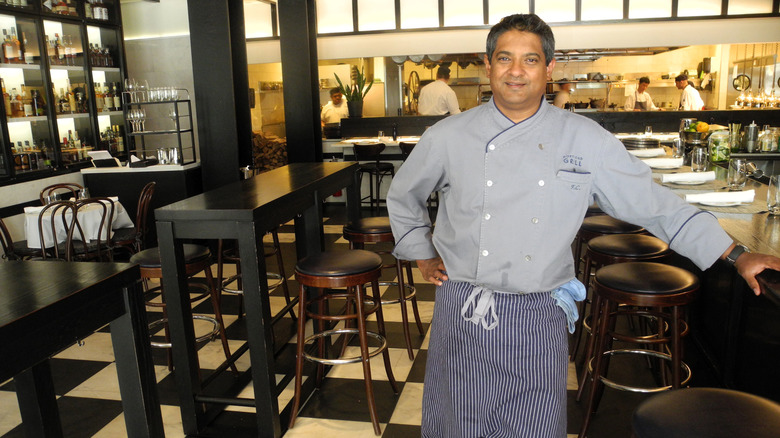 Floyd Cardoz posing North End Grill