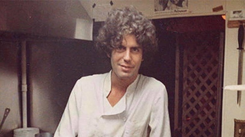 young chef Anthony Bourdain