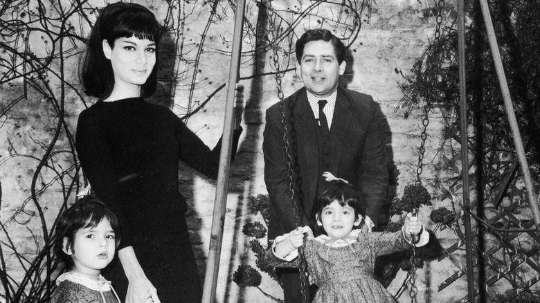Young Nigella Lawson with her family
