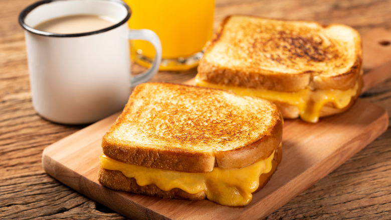 Grilled cheese sandwiches