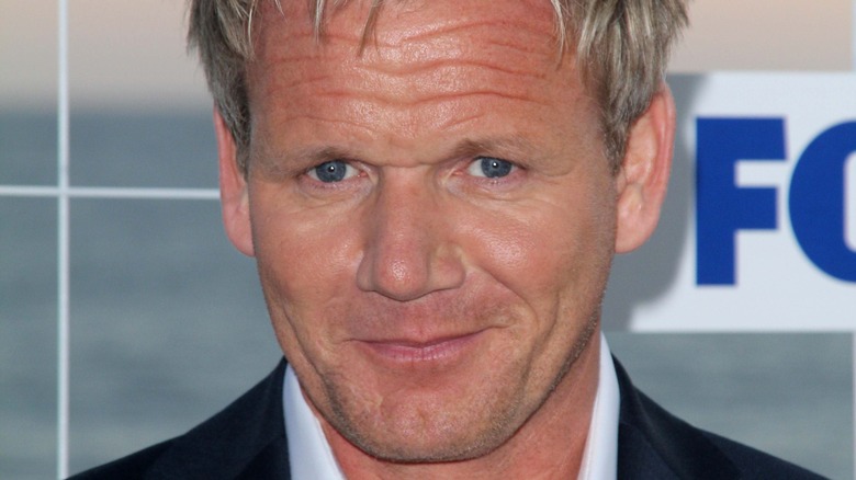 Chef Gordon Ramsay in a black jacket