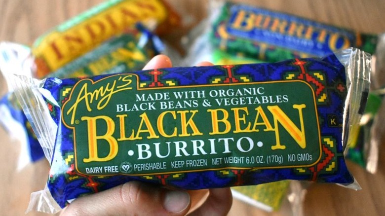 Amy's black bean burrito