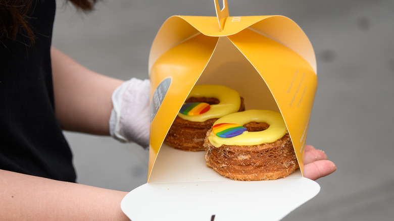 Pride cronut at Dominque Ansel Bakery