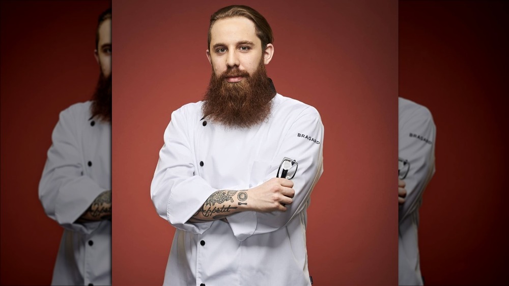 Adam Pawlak in chef's whites