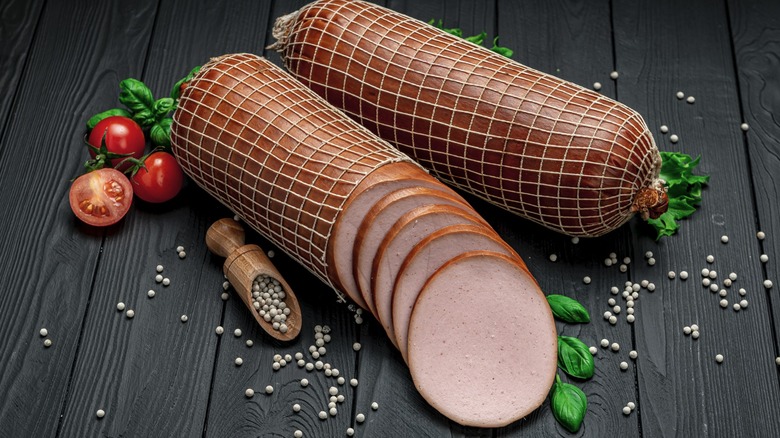 fancy deli bologna in slices