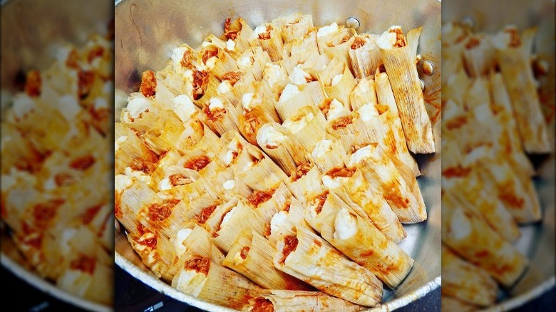 Tamales in a bowl