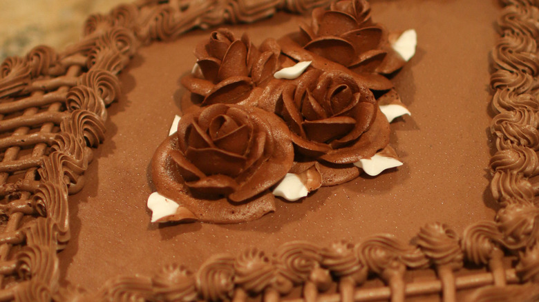 Chocolate Costco sheet cake
