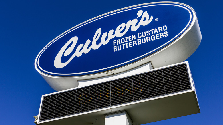 Culver's sign in the sky