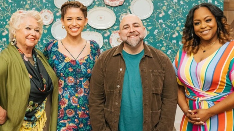 Spring Baking Championship judges and host