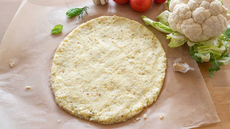 low carb cauliflower pizza crust