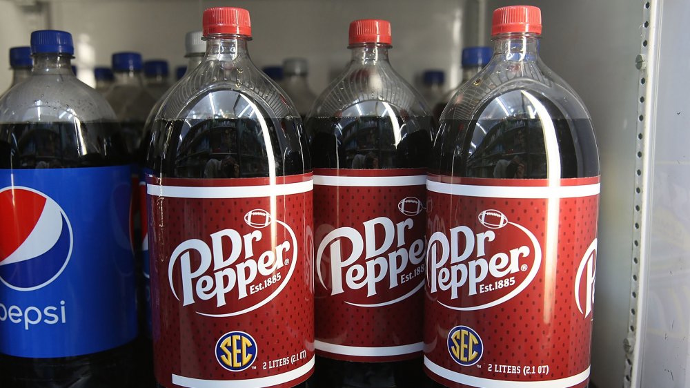 Bottles of Dr. Pepper