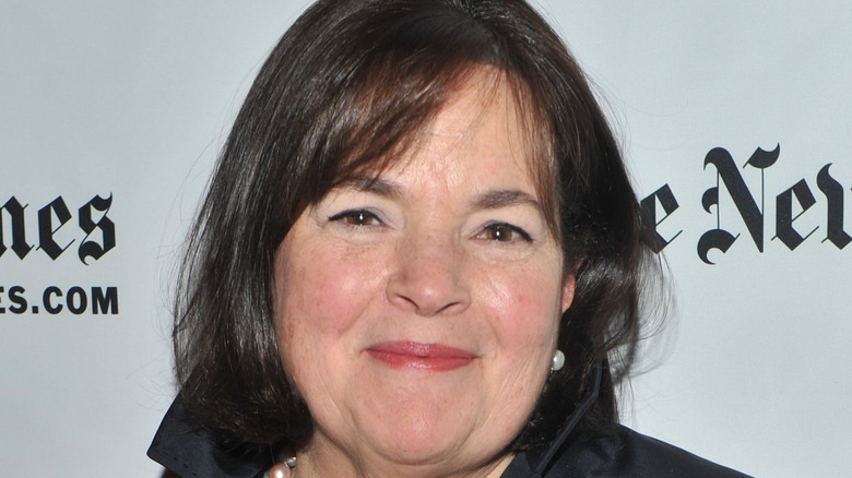 Ina Garten in pearl earrings