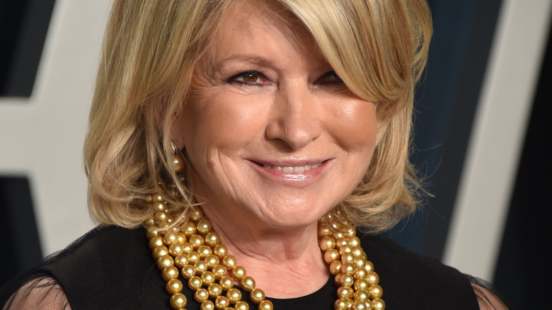 Martha Stewart sporting beads