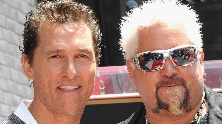 Matthew McConaughey and Guy Fieri smiling