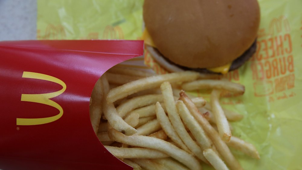 burger and fries from McDonald's