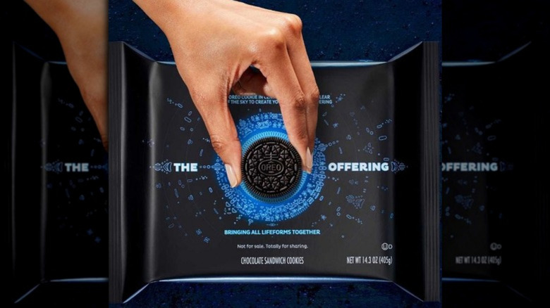 Oreo 'The Offering' alien-themed cookie package